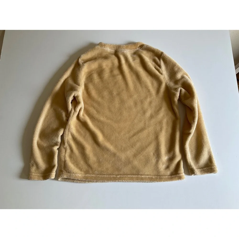 Disney 100‎ Winnie the Pooh Hunny Fleece Pajama Top Yellow Kids Size XS 0-2